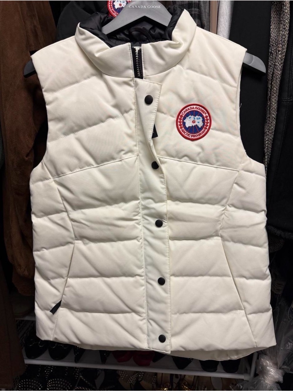 Canada Goose White Down Vest